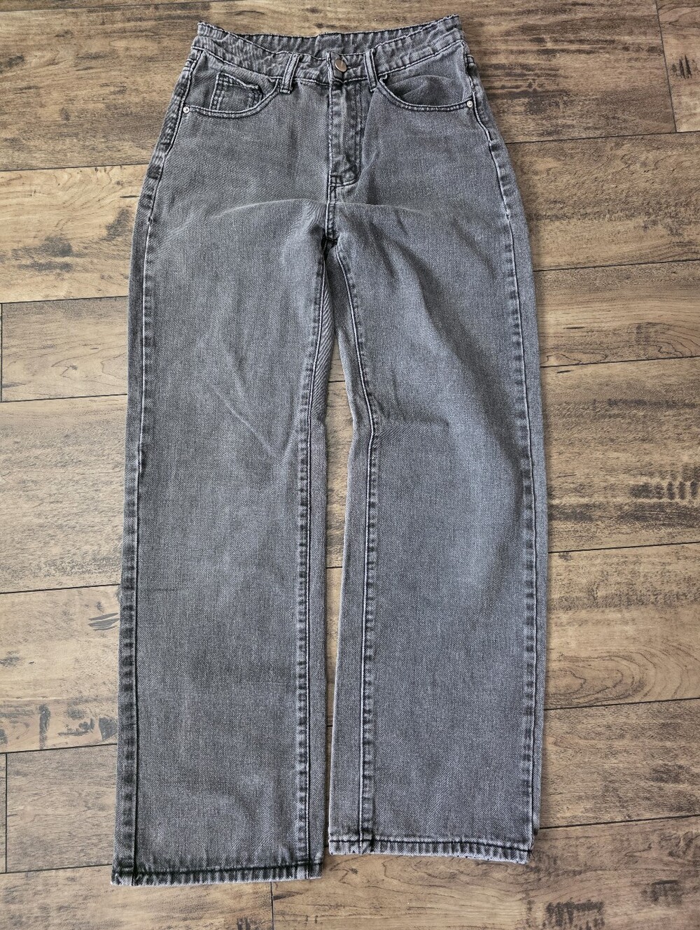 SHEIN Wrangler Black Gray Wash Straight  Jeans Small